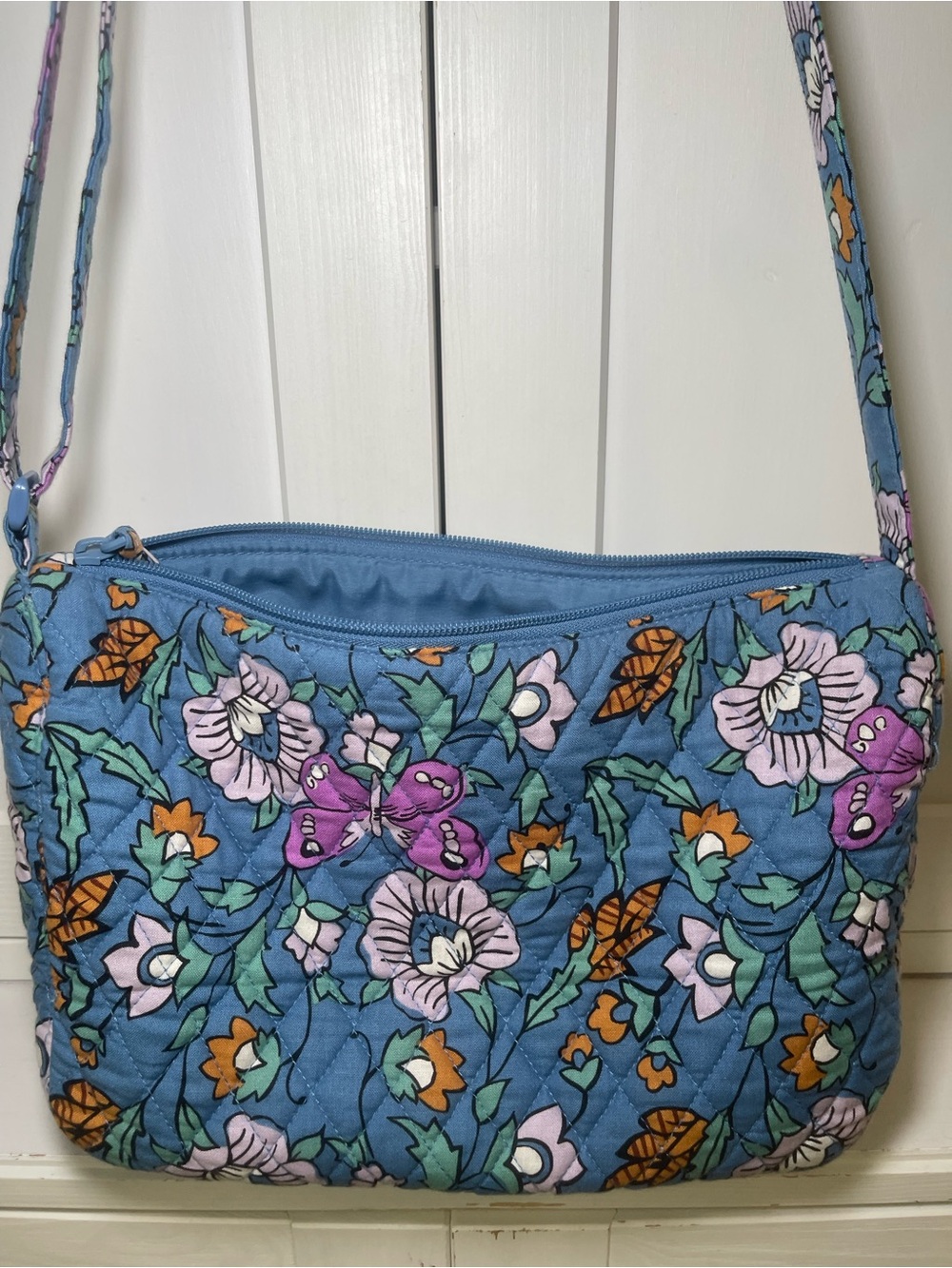 Quilted Blue Floral Crossbody Bag - Vera Bradley